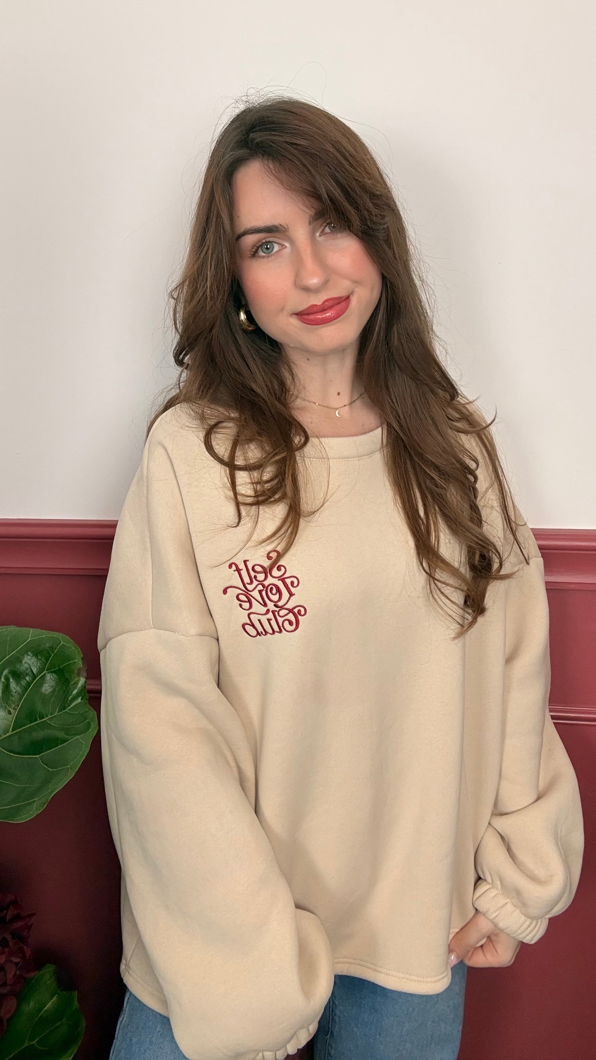 Sweat beige - SELF LOVE