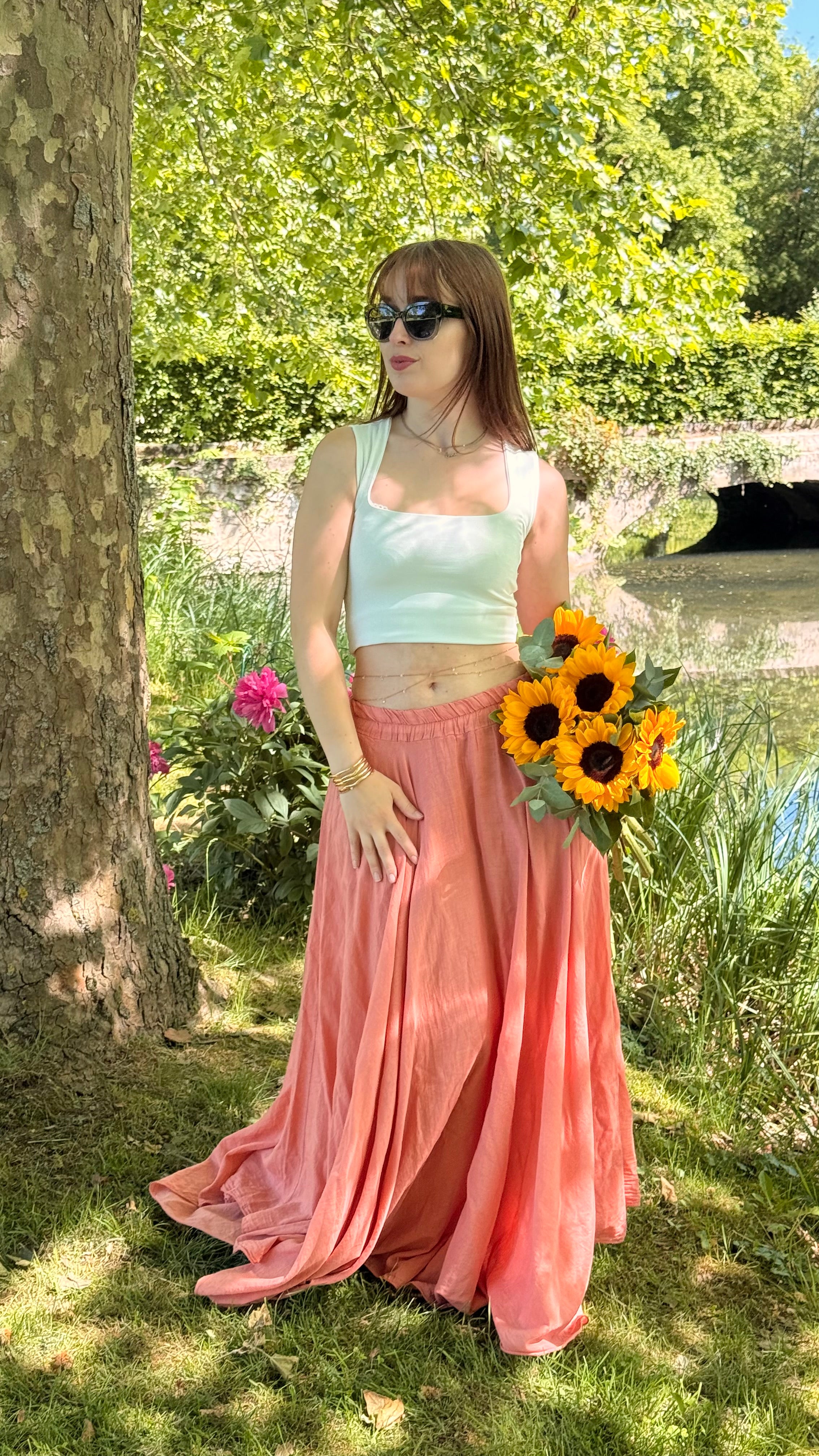 Jupe rose AMAYA