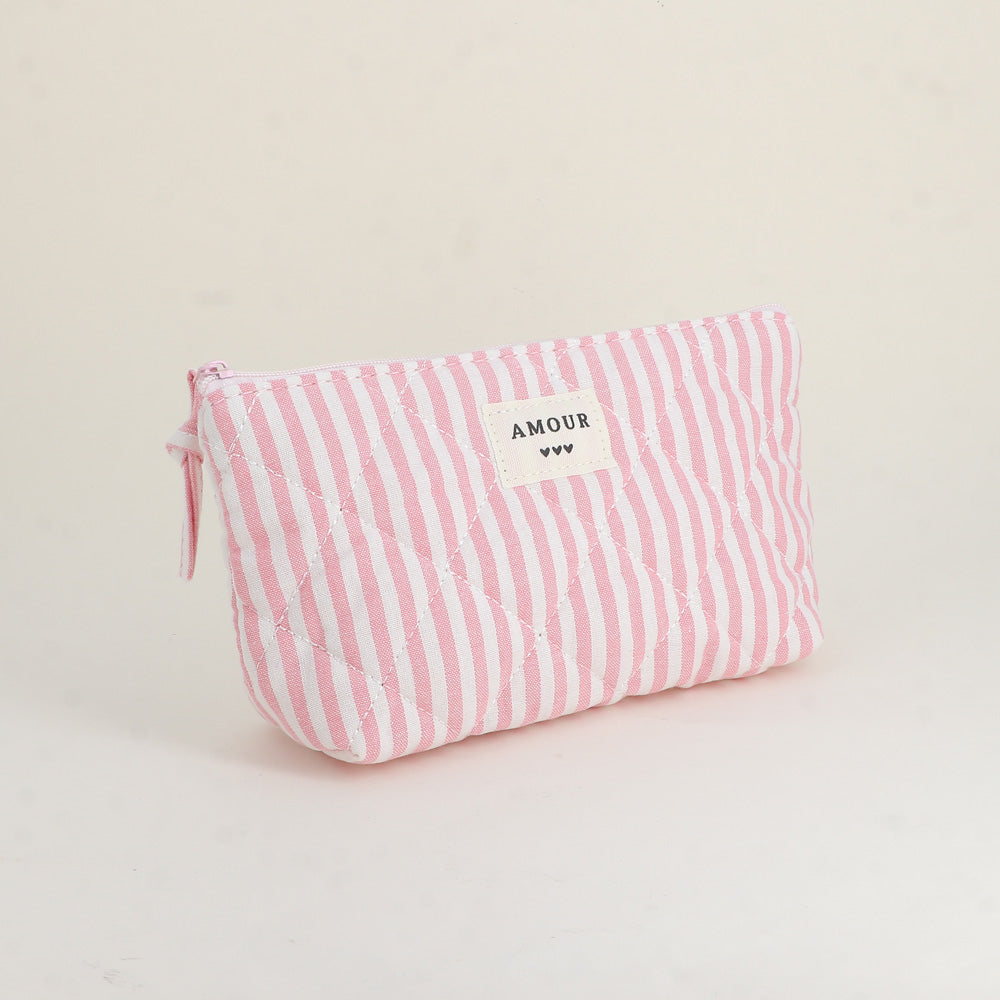 Trousse rayée AMOUR