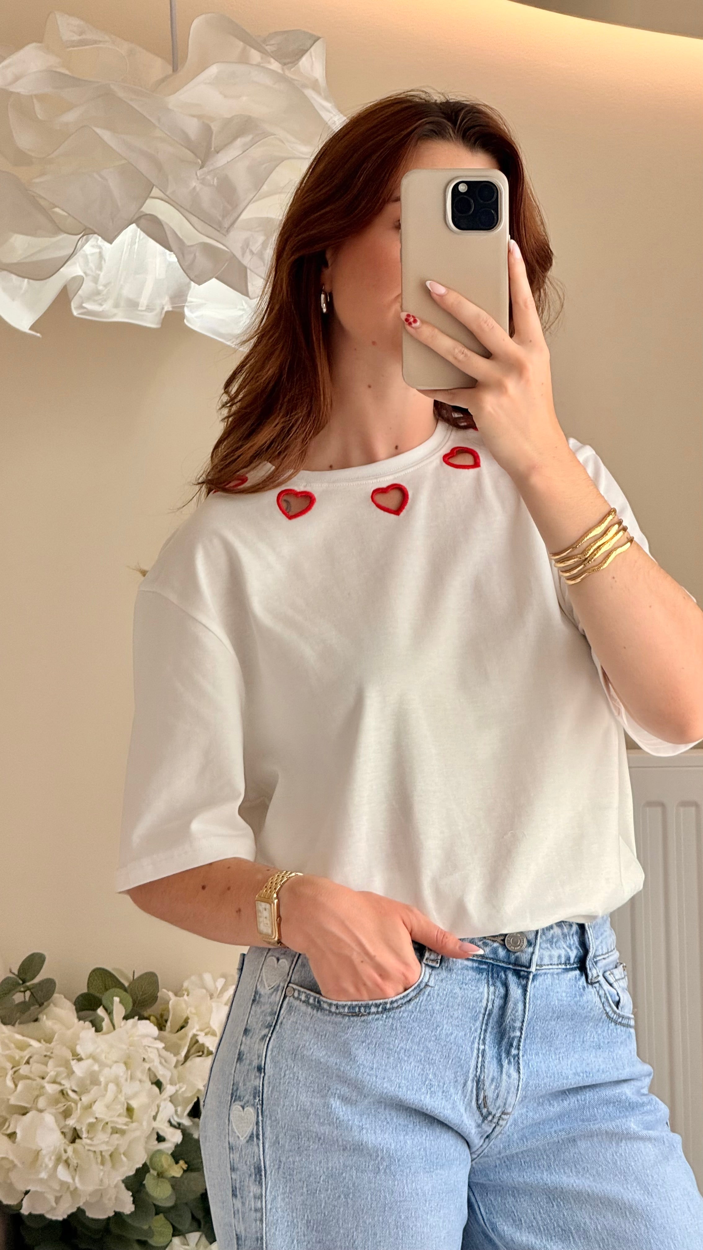 T-shirt LOVE rouge