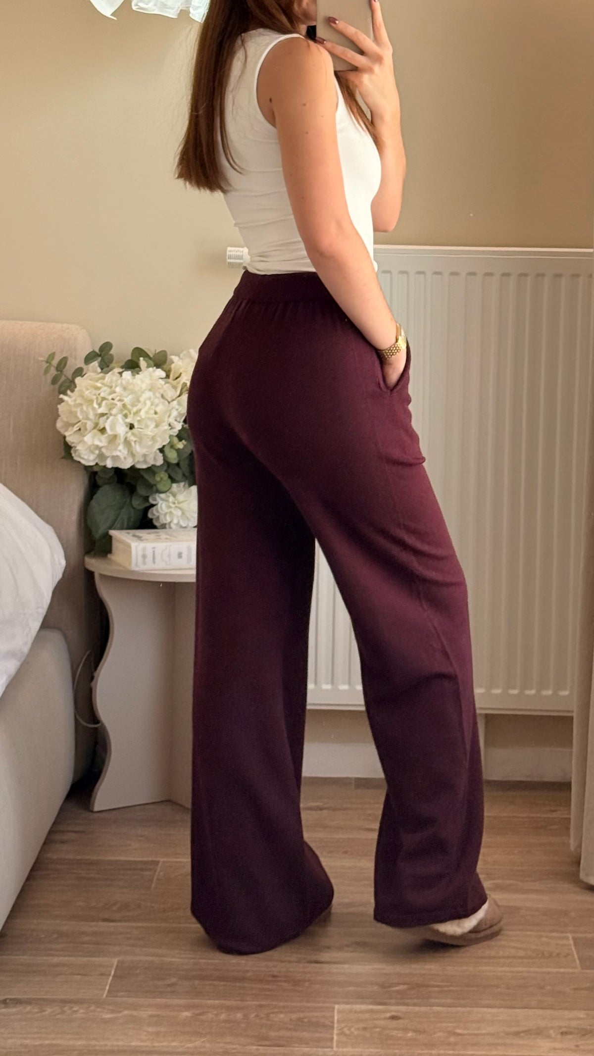 Pantalon COCON bordeaux
