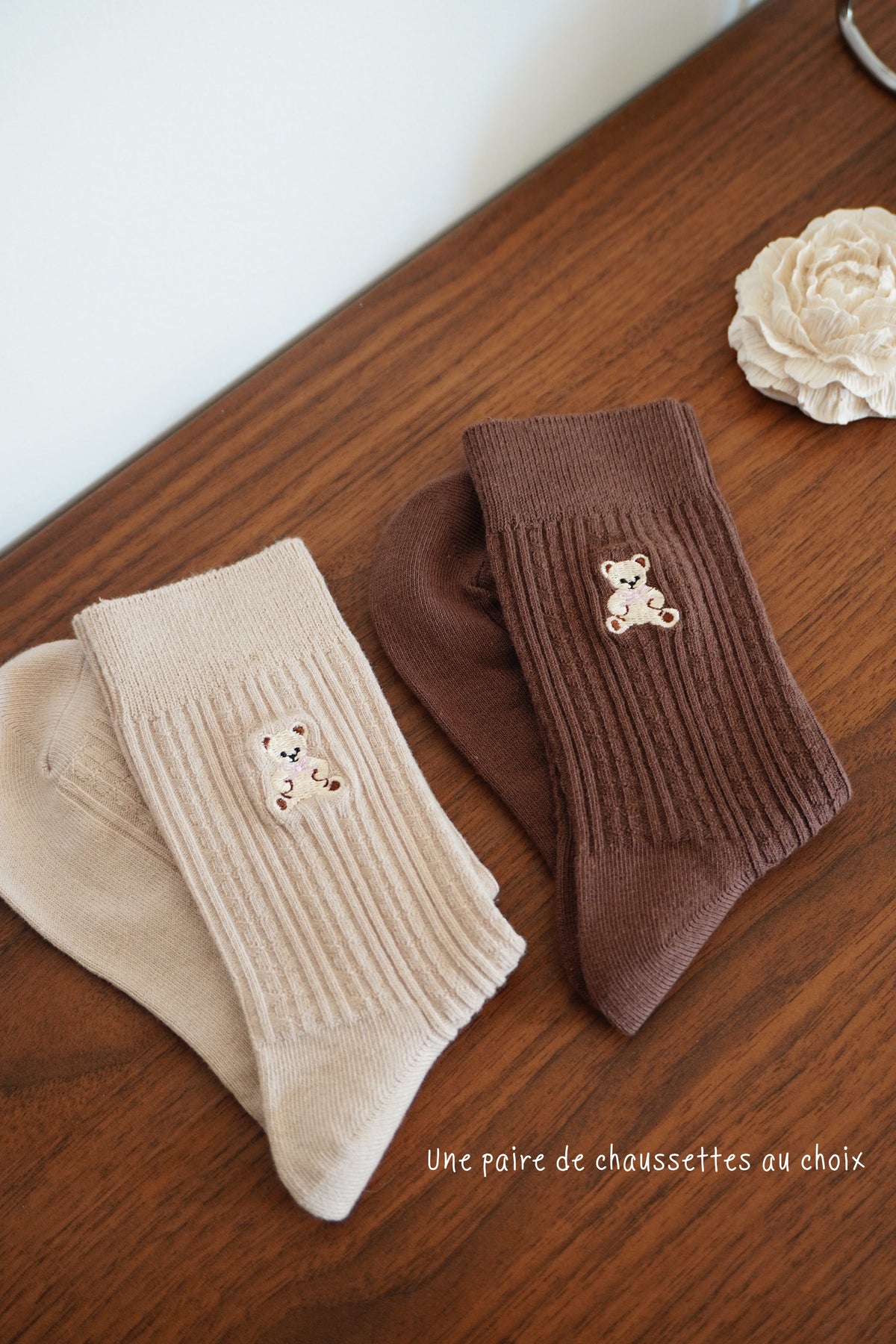 Chaussettes beige - OURSON