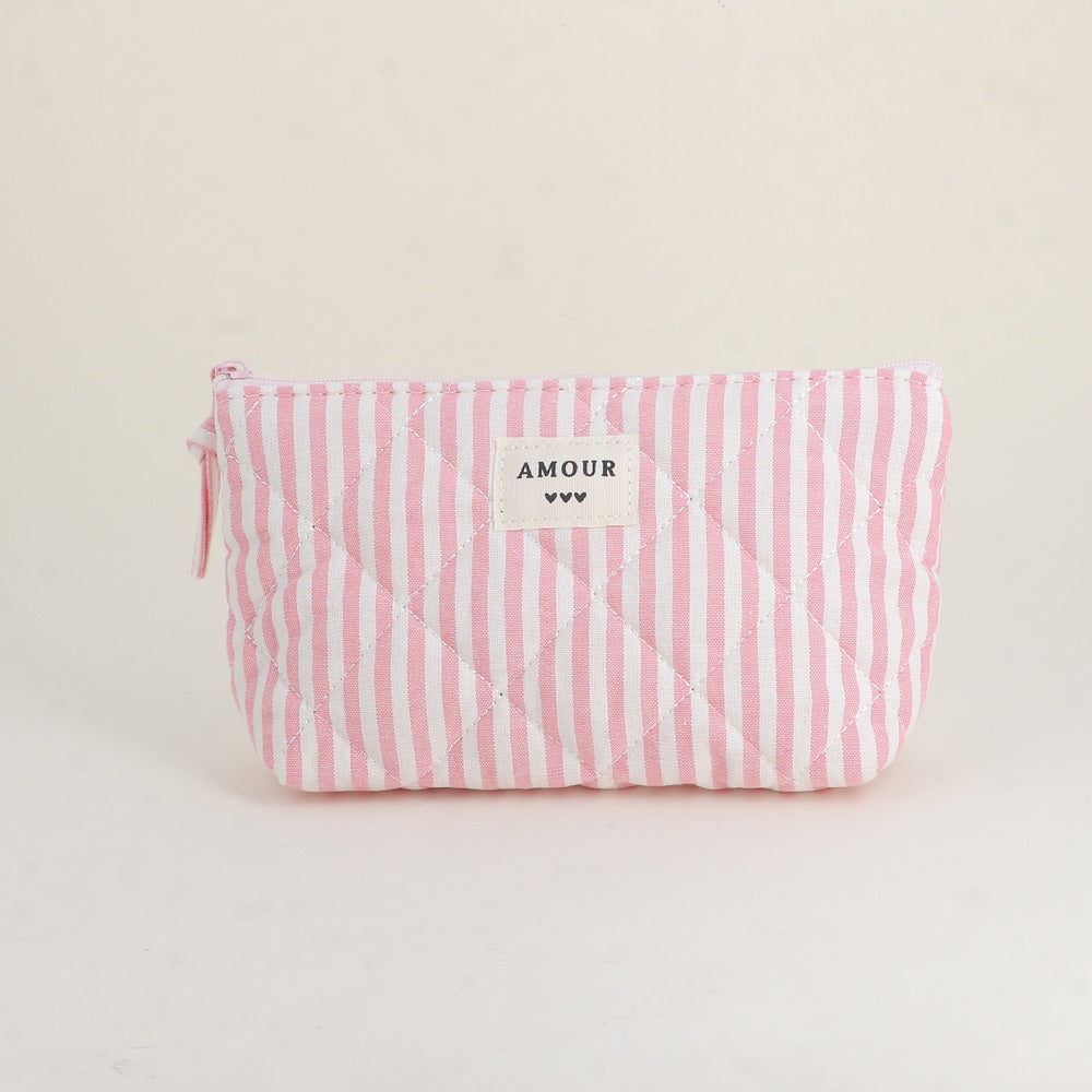 Trousse rayée AMOUR