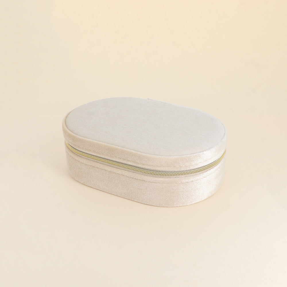 Boîte à bijoux beige