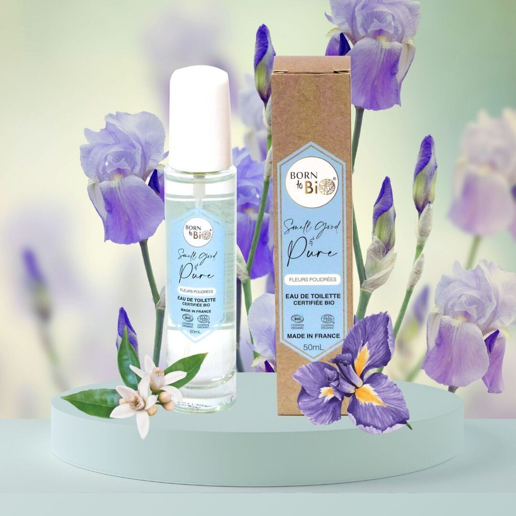 Eau de toilette FLEURS POUDREES - Certifiée Bio