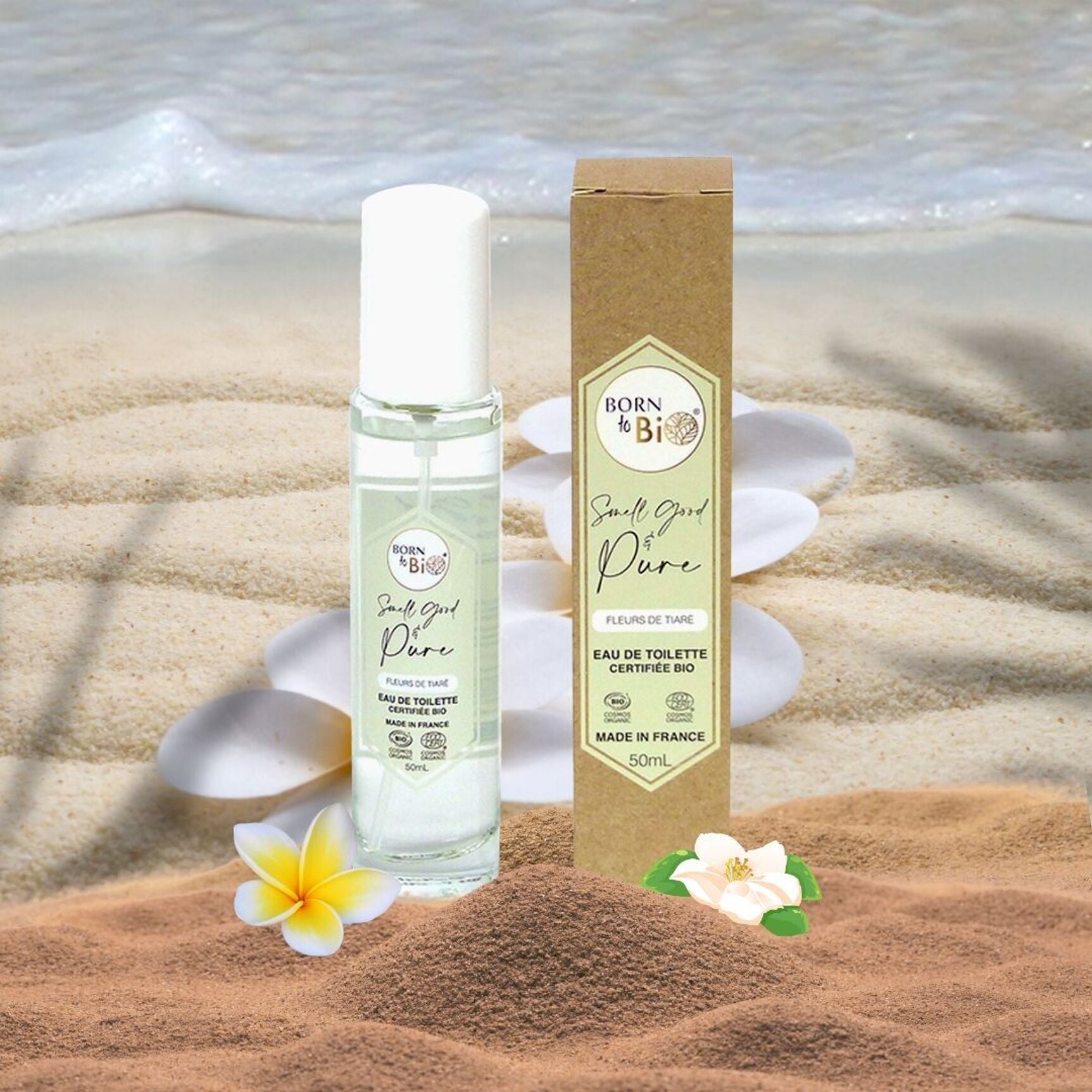 Eau de toilette FLEURS DE TIARE - Certifiée Bio