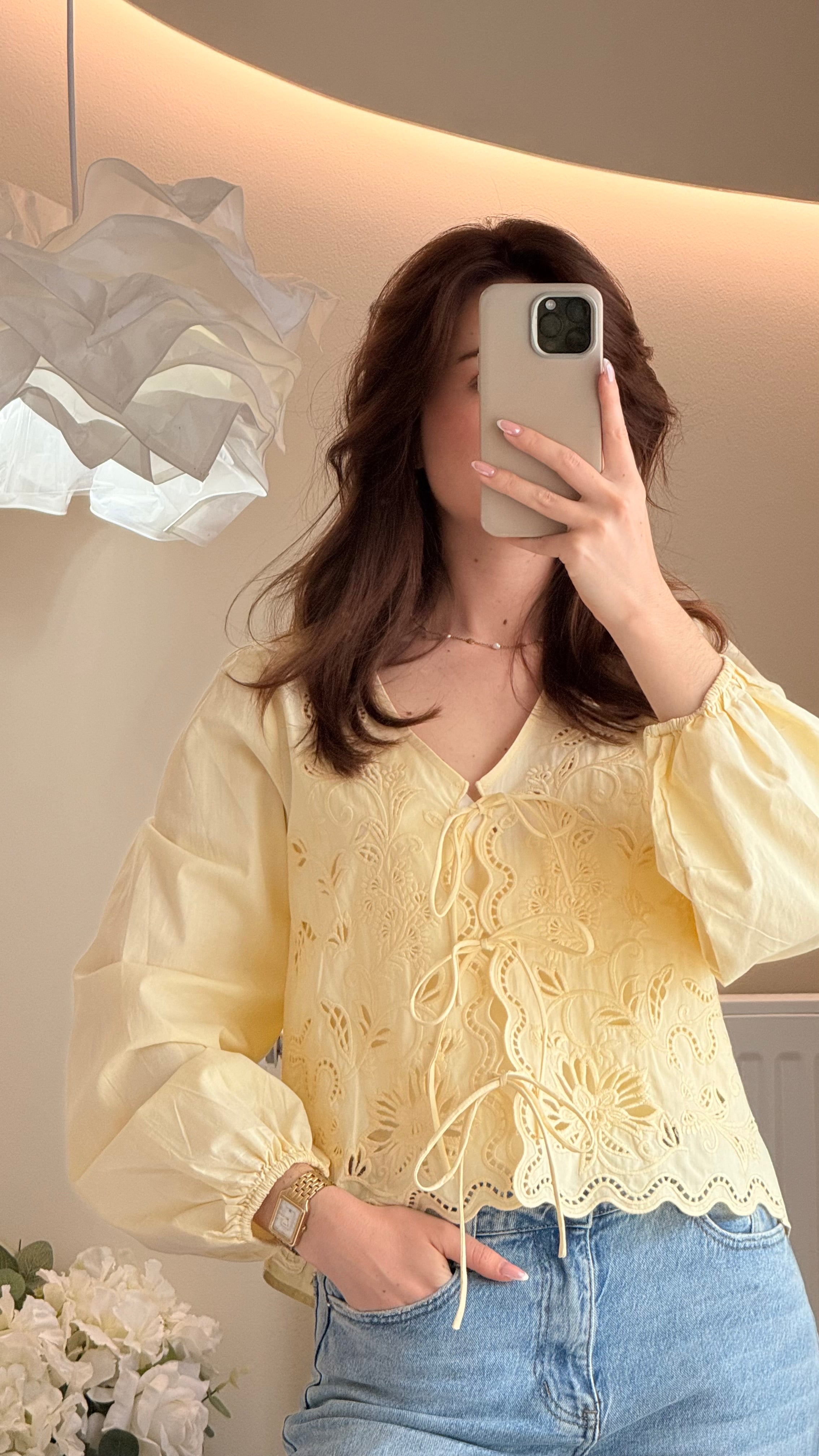 Blouse jaune - CORALIE