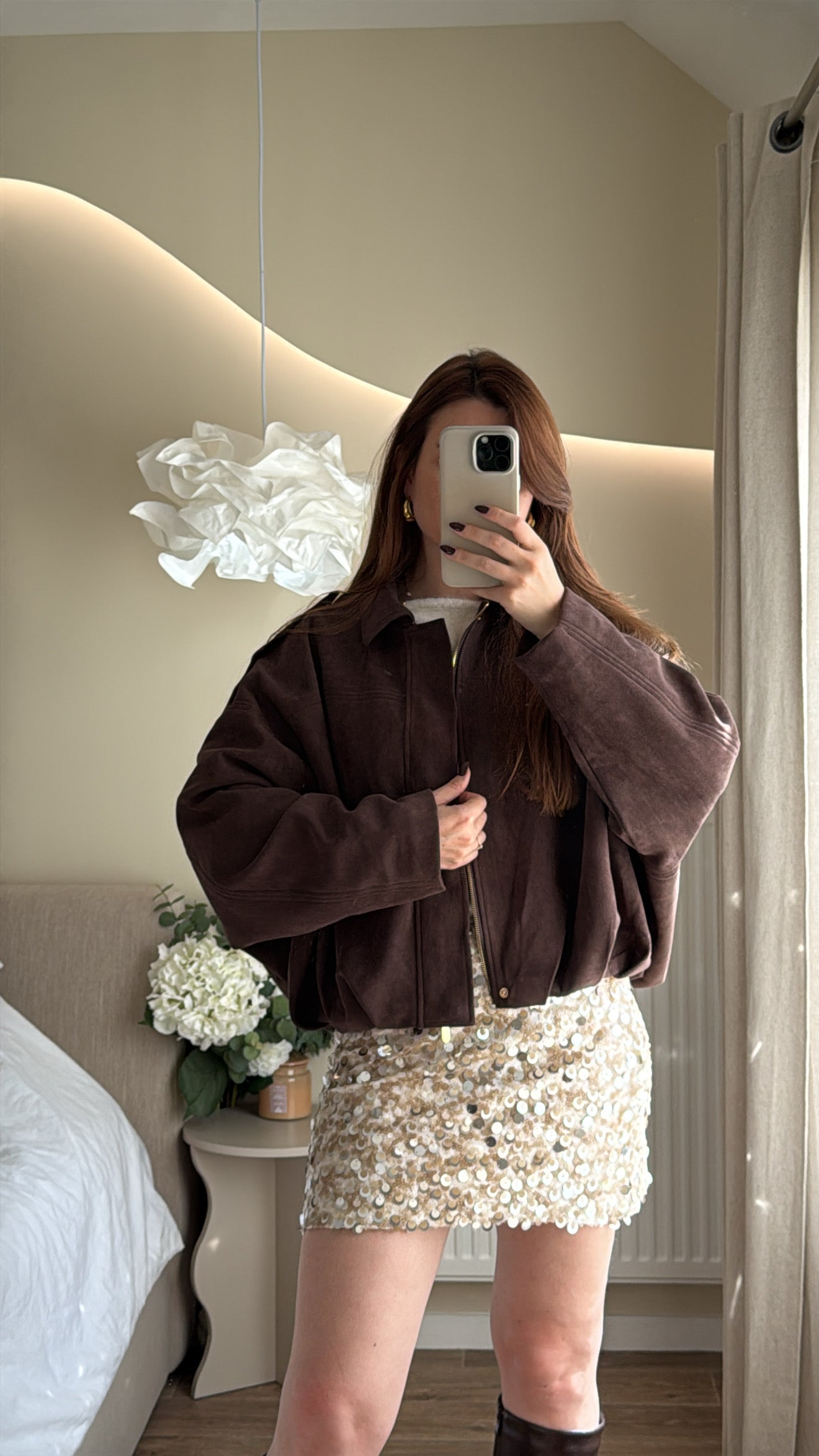 Veste Bomber En Suédine AGATHE