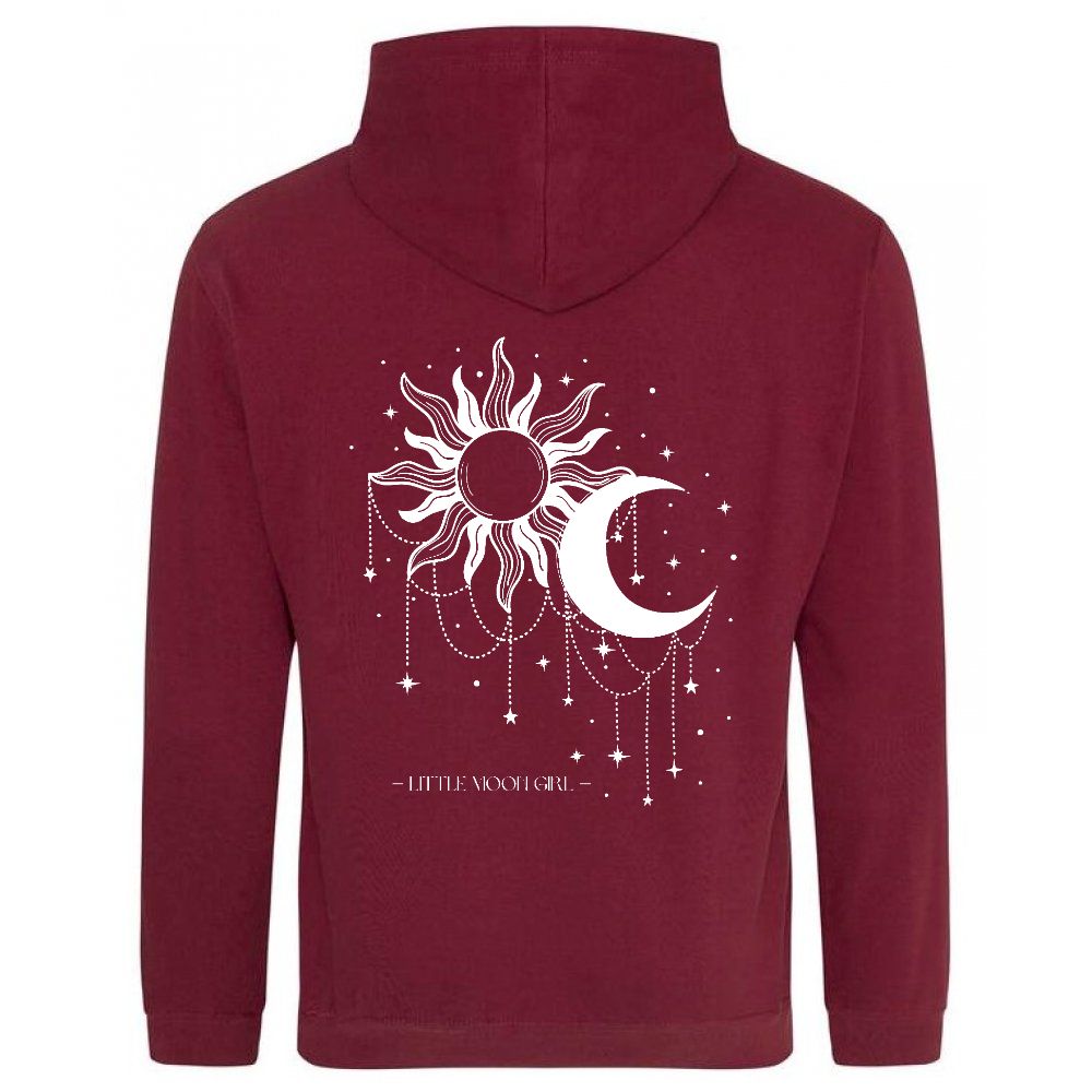 SWEAT bordeaux SOLEIL & LUNE