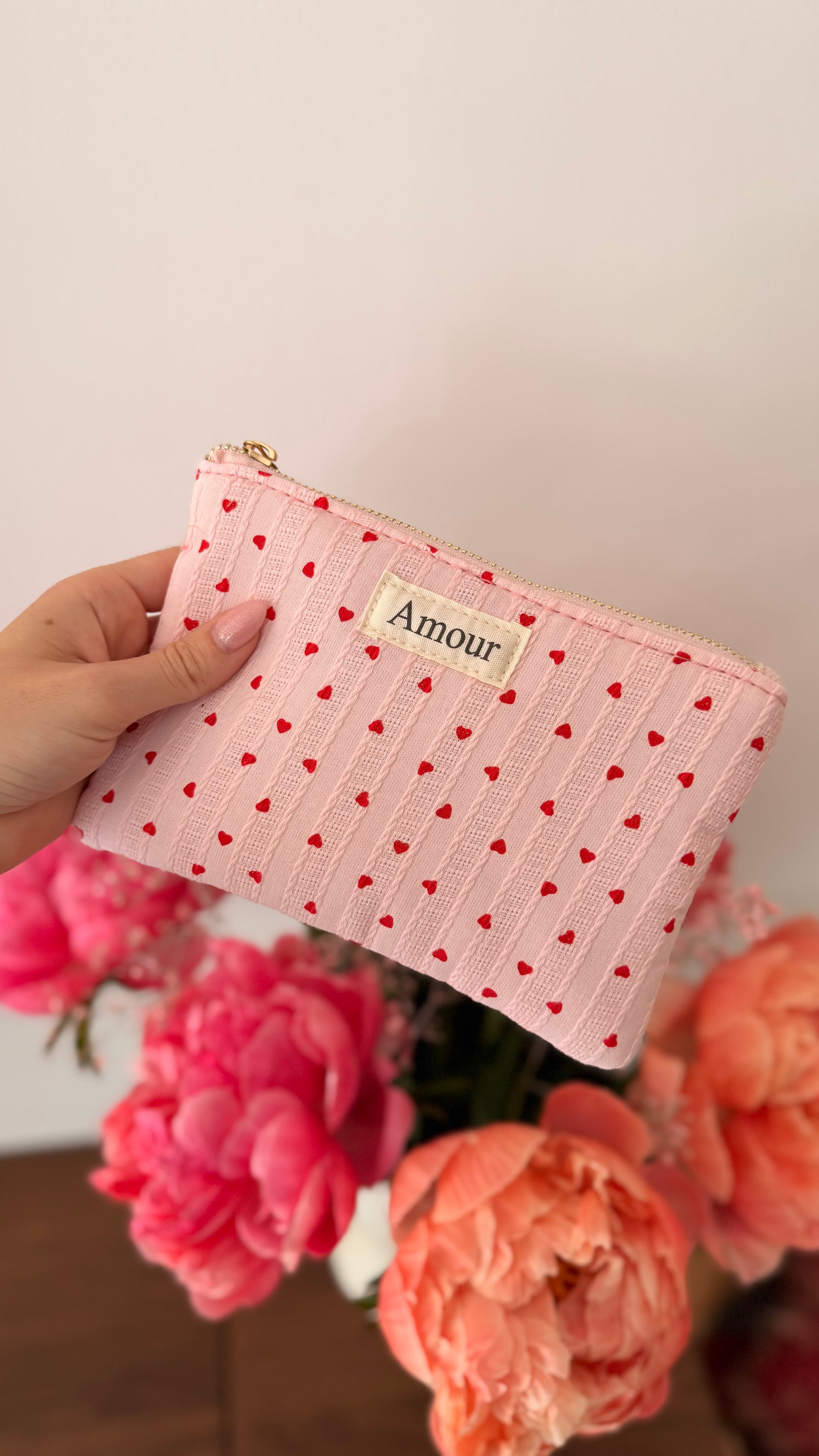 Trousse rose - AMOR