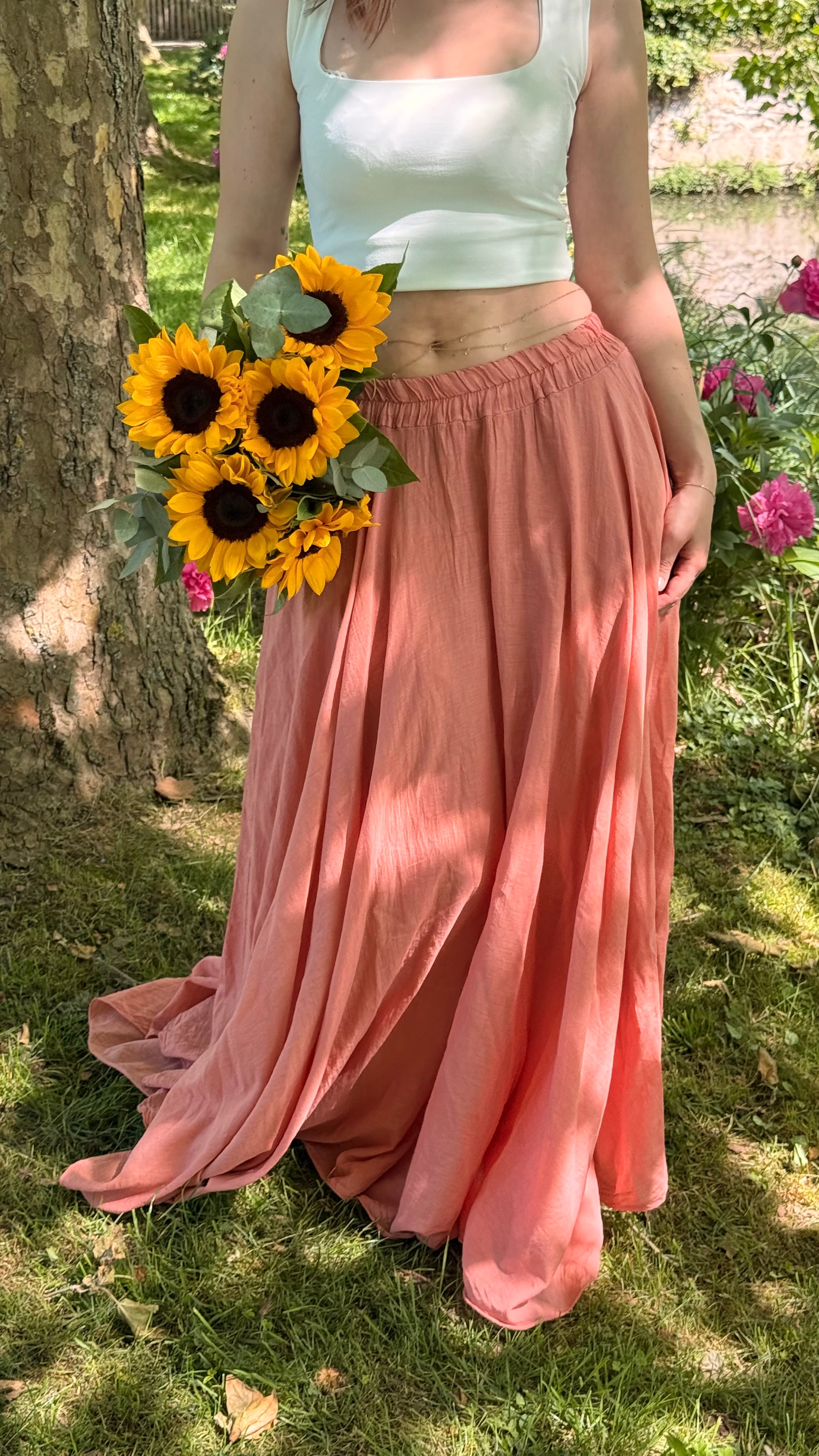 Jupe rose AMAYA
