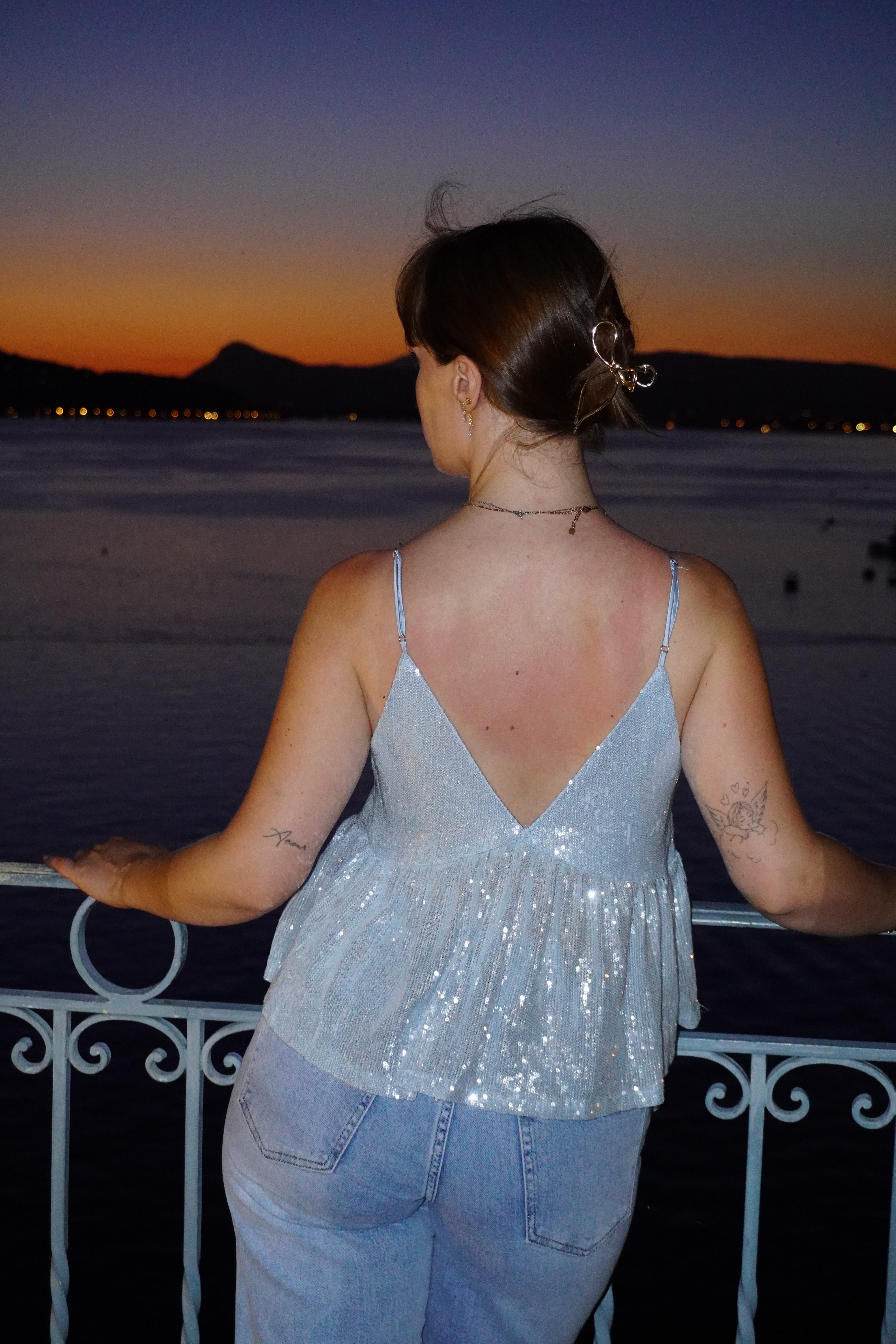 Top bleu NACRE