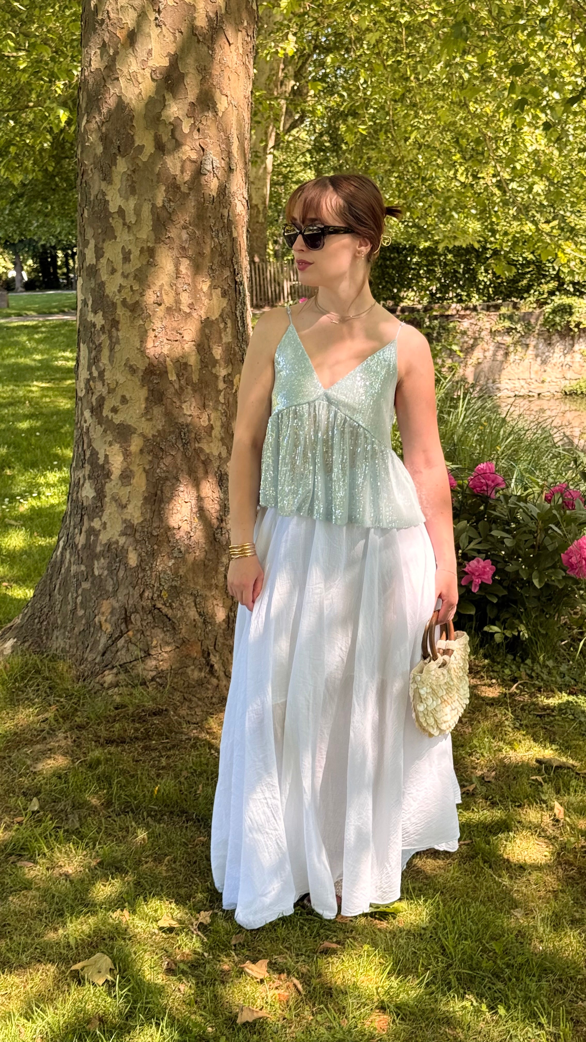Top bleu NACRE
