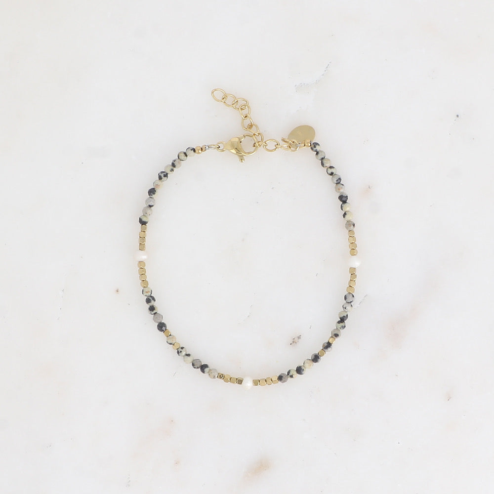 Bracelet JASPE DALMATIEN